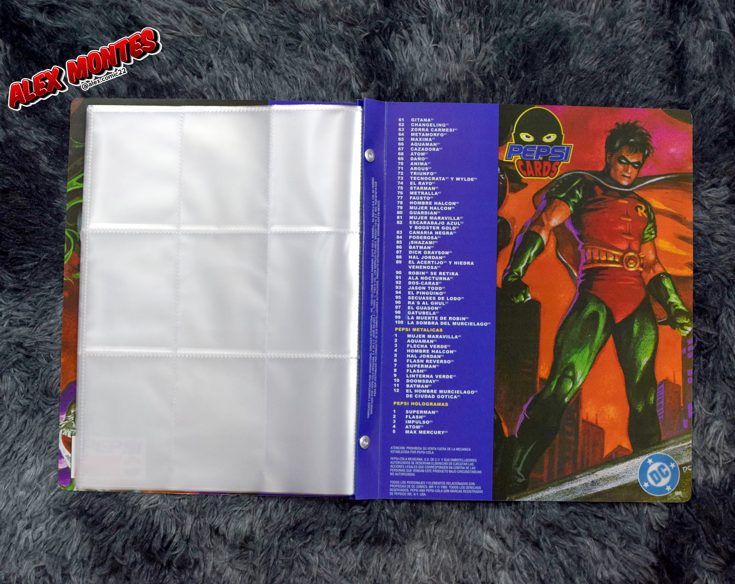 Album Coleccionador Pepsi Cards Reimpresion de DC Comics