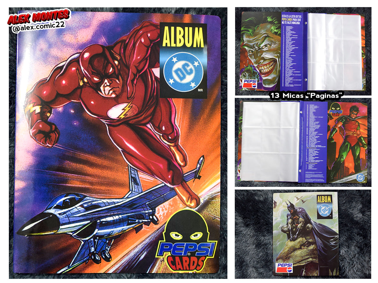 Album Coleccionador Pepsi Cards Reimpresion de Marvel y DC Comics