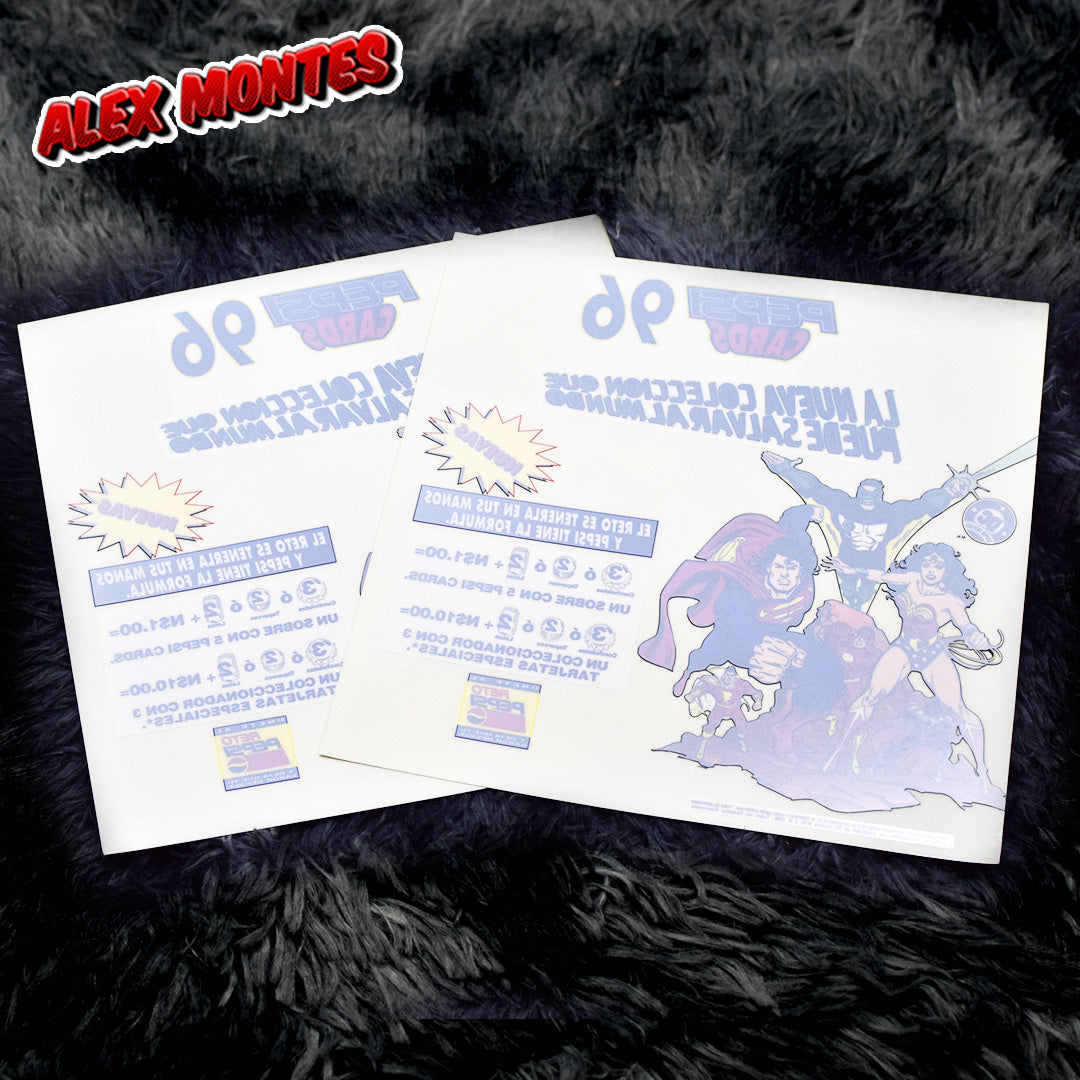 Adherible Promocion Pepsi Cards de DC comics original