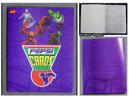 Album Coleccionador Pepsi Cards Reimpresion de Marvel y DC Comics