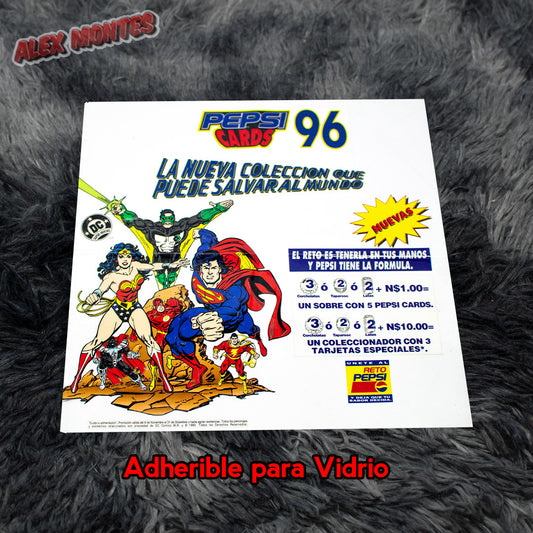 Adherible Promocion Pepsi Cards de DC comics original